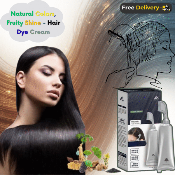 Hair Dye Cream 🍇🍓: Natural Colors with Fruit Extracts for Men and Women